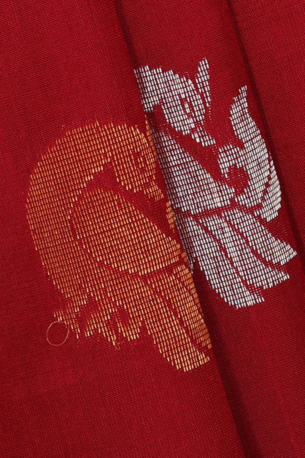 Image of Uppada Silk Red Saree